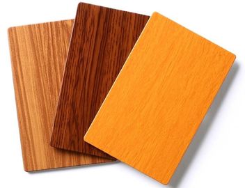 Wood Look Paneling White PE Core ACM Panels For Decoration